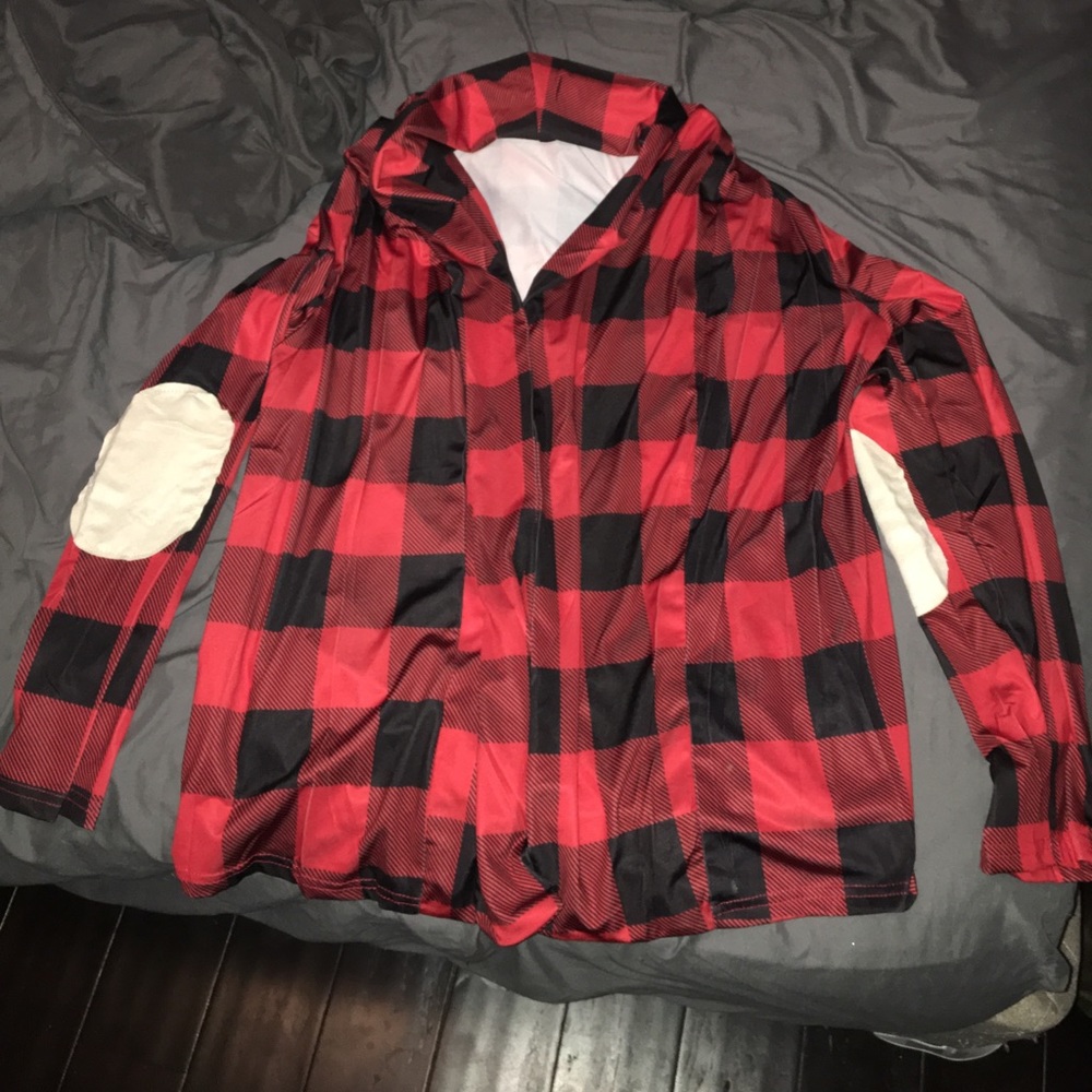 Plaid longsleeve cardigan
